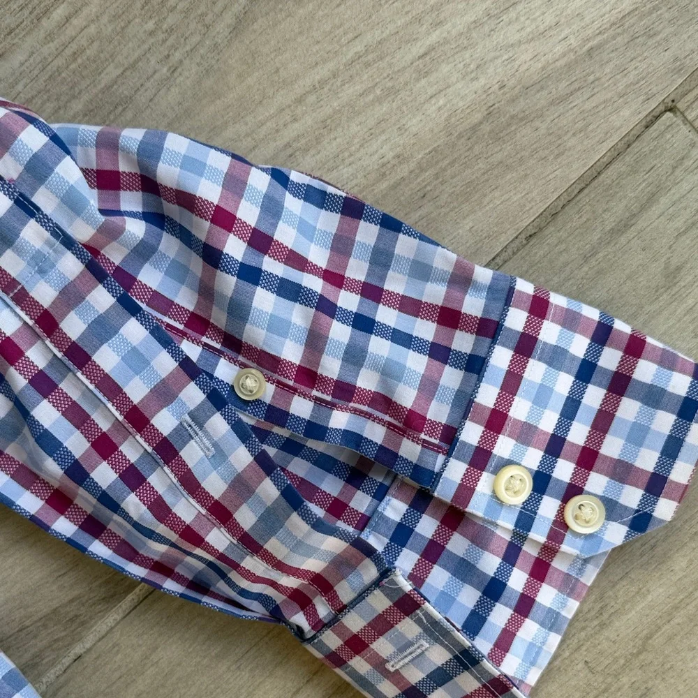 Banana Republic Red and Blue Plaid Shirt